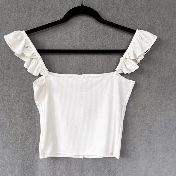 BB Dakota by Steve Madden Ivory Sweetest Thing Top size Small - Picture 6 of 14